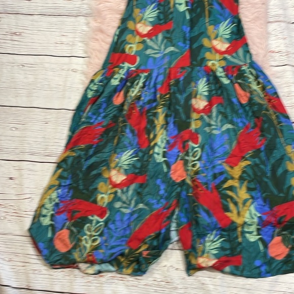 Hutch Tropical Print Maxi Dress - Blue and Red - Picture 8 of 12